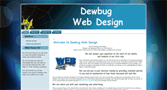 Desktop Screenshot of dewbugwebdesign.com