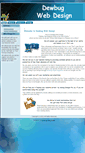 Mobile Screenshot of dewbugwebdesign.com